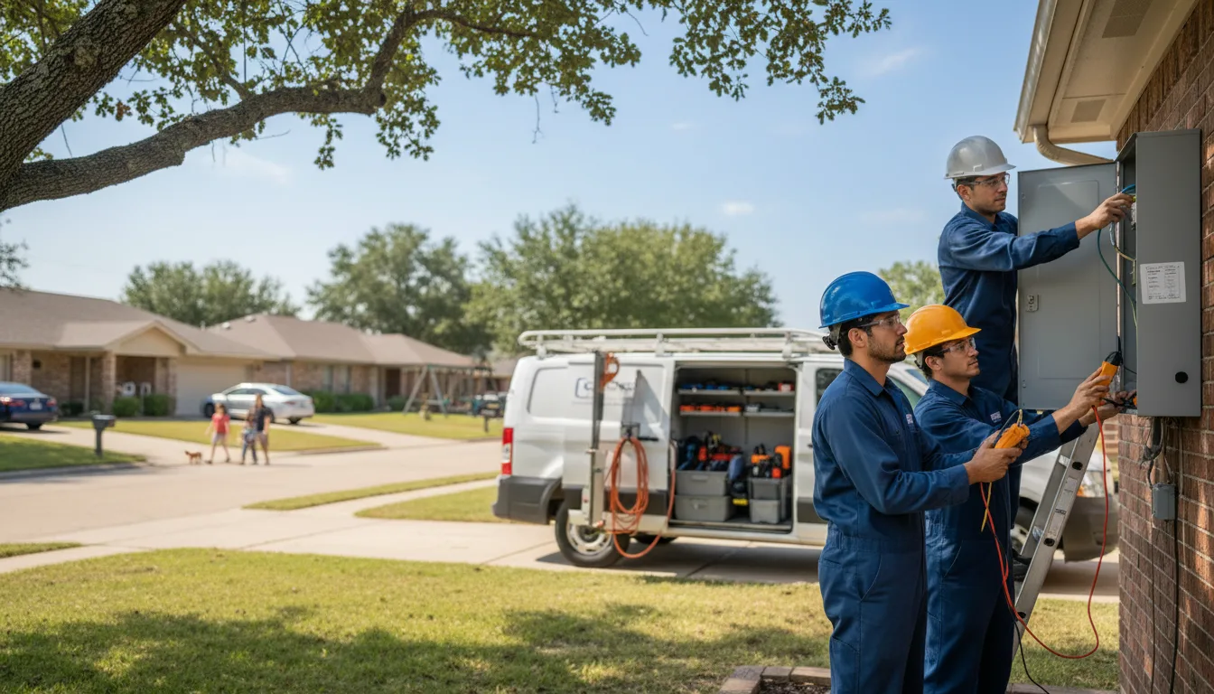 Certified electrician providing emergency electrical services in Lucien, OK
